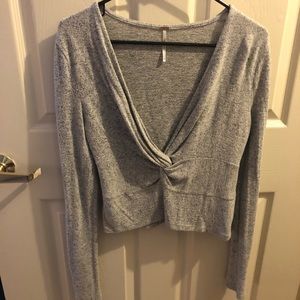 Cropped Twist Front Free People Top